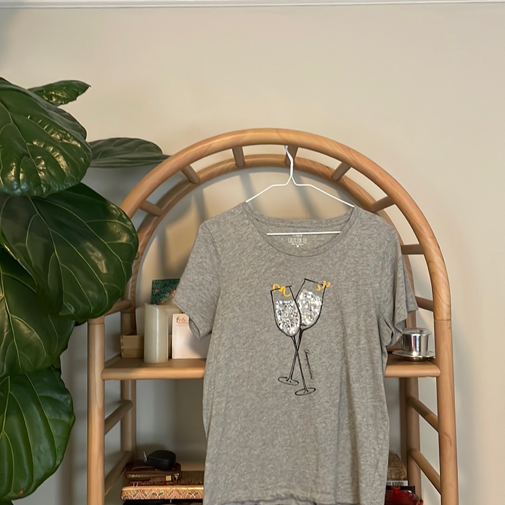 Champagne Sequin Top